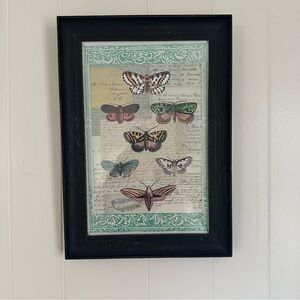 JOHN DERIAN FOR TARGET BUTTERFLY FRAMED WALL  ART